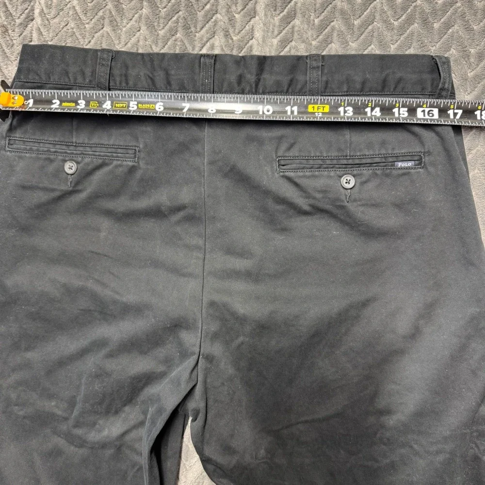 Polo Ralph Lauren Chinos 34/34 Black Excellent Classic Fit Cotton Twill (2101)